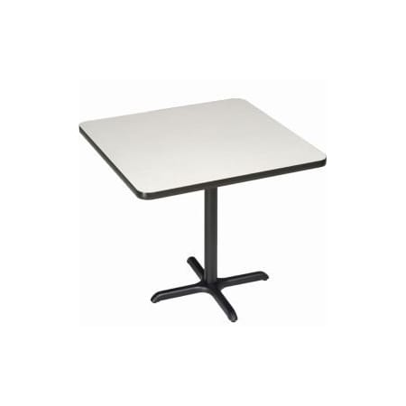 National Public Seating Interion 42" Square Bar Height Restaurant Table, Gray 695810GY